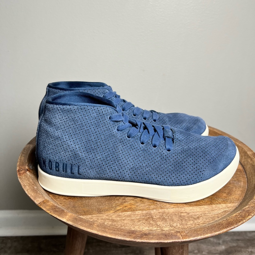 NOBULL‎ Navy Suede Mid Top Unisex Trainers
